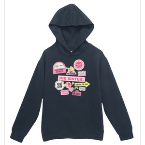 Promoted To Big Sister Cute Gift Urban Pullover Hoodie