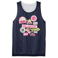 Promoted To Big Sister Cute Gift Mesh Reversible Basketball Jersey Tank