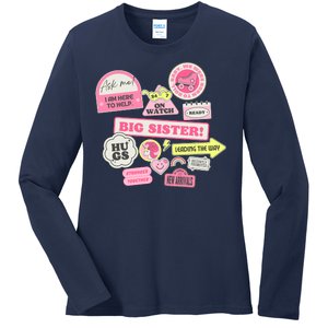 Promoted To Big Sister Cute Gift Ladies Long Sleeve Shirt