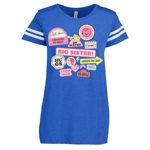 Promoted To Big Sister Cute Gift Enza Ladies Jersey Football T-Shirt