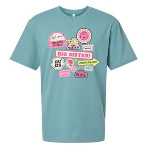 Promoted To Big Sister Cute Gift Sueded Cloud Jersey T-Shirt