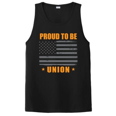 Proud To Be Union United Workers Enthusiast Labor Union Gift PosiCharge Competitor Tank