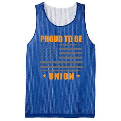 Proud To Be Union United Workers Enthusiast Labor Union Gift Mesh Reversible Basketball Jersey Tank