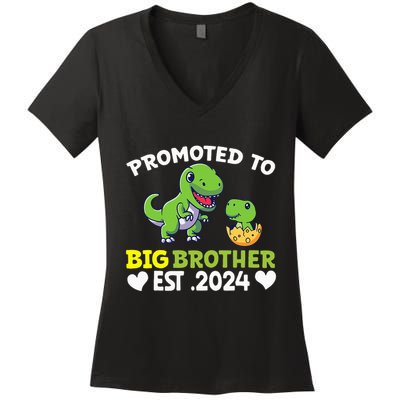 Promoted To Big Brother 2024 Big Brother 2024 Women's V-Neck T-Shirt