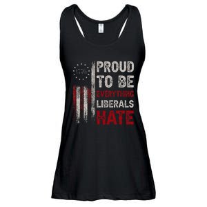 Proud To Be Everything Liberals Hate 1776 Flag Ladies Essential Flowy Tank