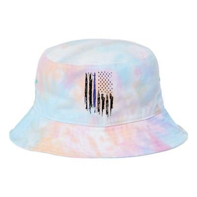 Police Thin Blue Line Flag Gift Crewneck Meaningful Gift Mens Tie Dye Newport Bucket Hat