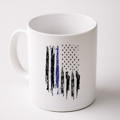 Police Thin Blue Line Flag Gift Crewneck Meaningful Gift Mens Coffee Mug