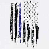Police Thin Blue Line Flag Gift Crewneck Meaningful Gift Mens Womens T-Shirt