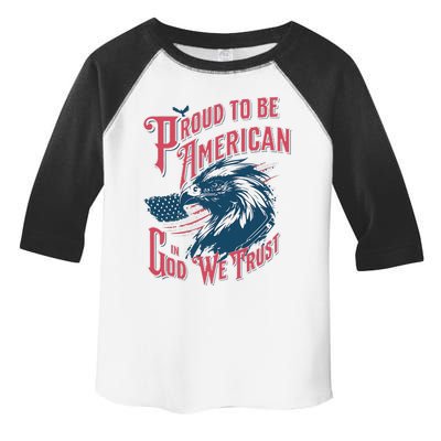 Proud To Be Americanpatriotic American Toddler Fine Jersey T-Shirt