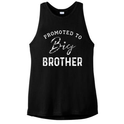 Promoted To Big Brother 2024 Dinosaur Sibling Outfits Ladies PosiCharge Tri-Blend Wicking Tank