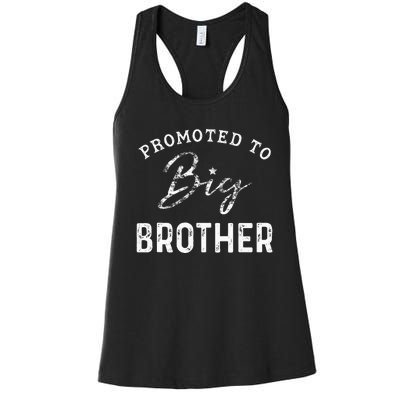 Promoted To Big Brother 2024 Dinosaur Sibling Outfits Women's Racerback Tank