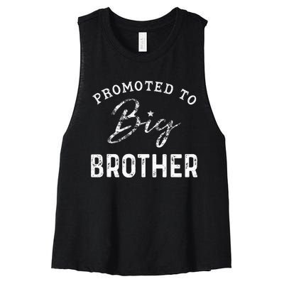 Promoted To Big Brother 2024 Dinosaur Sibling Outfits Women's Racerback Cropped Tank