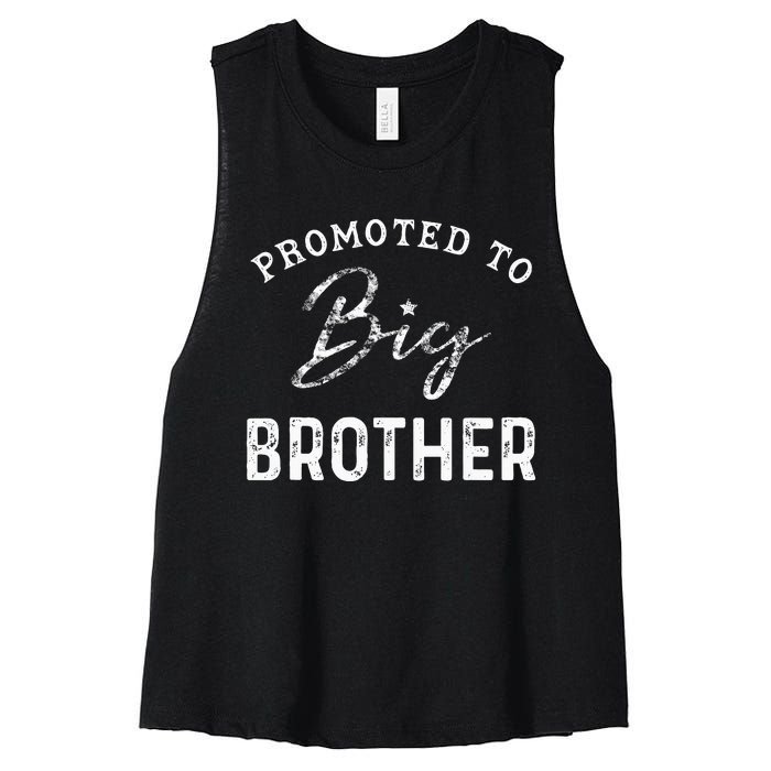 Promoted To Big Brother 2024 Dinosaur Sibling Outfits Women's Racerback Cropped Tank