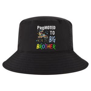 Promoted To Big Brother Dinosaur Riding Monster Truck Cool Comfort Performance Bucket Hat