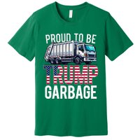 Proud To Be Trump Garbage American Flag Premium T-Shirt