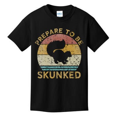 Prepare To Be Skunked Cribbage Lovers Vintage Cribbage Game Kids T-Shirt