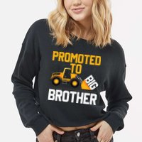 Promoted To Big Brother  I Leveled up to Big Brother Cropped Pullover Crew