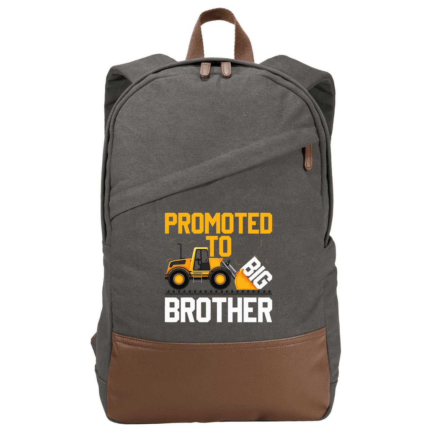 Promoted To Big Brother  I Leveled up to Big Brother Cotton Canvas Backpack