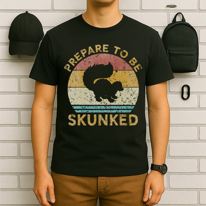 Prepare To Be Skunked Cribbage Lovers Vintage Cribbage Game T-Shirt