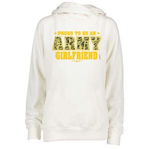 Proud To Be An Army Friend Camo Pride Military Couple Funny Gift Womens Funnel Neck Pullover Hood