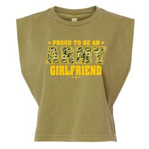 Proud To Be An Army Friend Camo Pride Military Couple Funny Gift Garment-Dyed Women's Muscle Tee