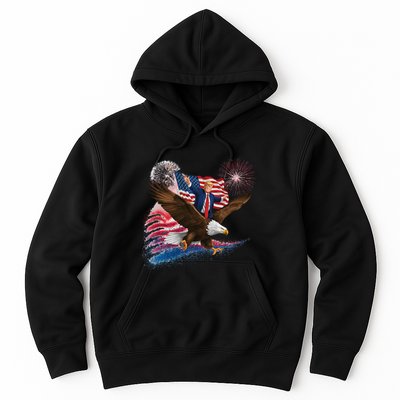 Patriotic Trump Bald Eagle American Pride Usa Flag July 4th Hoodie