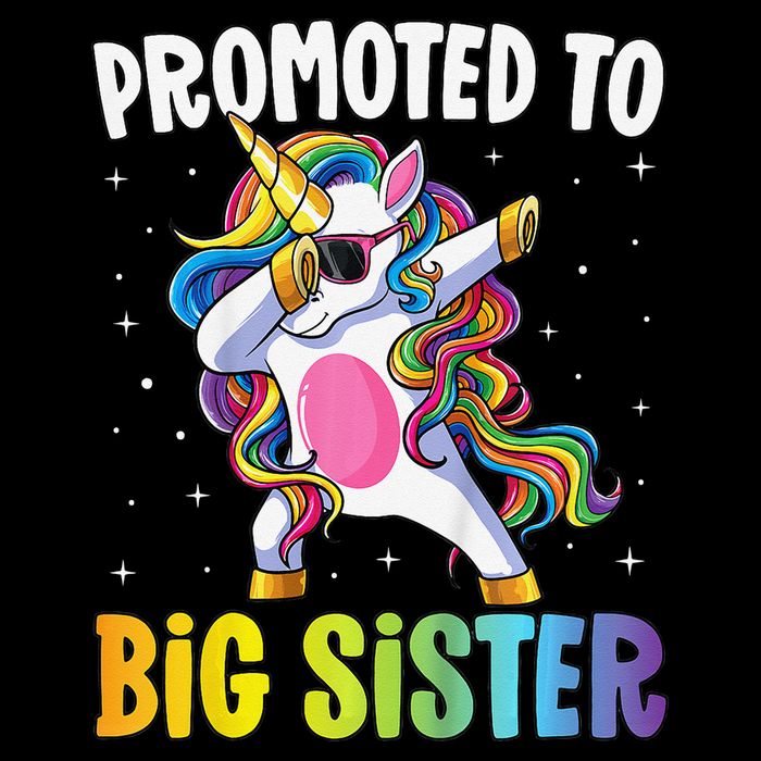 Promoted to Big Sister Dabbing Unicorn Older Sister Bucket Hat