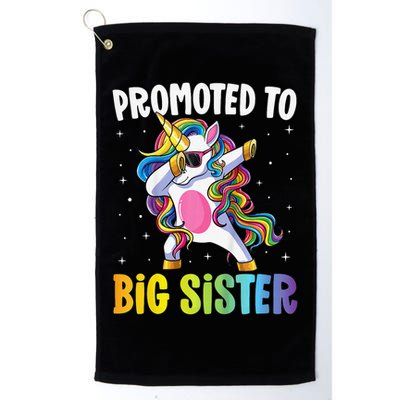 Promoted to Big Sister Dabbing Unicorn Older Sister Golf Towel