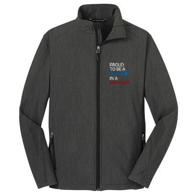 Proud To Be A Blue Dot In A Red State Vote Kamala Core Soft Shell Jacket