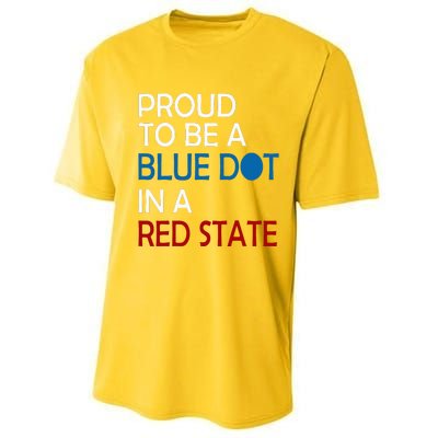 Proud To Be A Blue Dot In A Red State Vote Kamala Performance Sprint T-Shirt