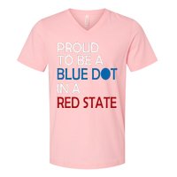 Proud To Be A Blue Dot In A Red State Vote Kamala V-Neck T-Shirt