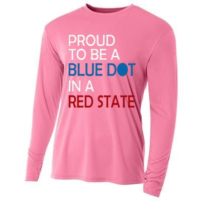 Proud To Be A Blue Dot In A Red State Vote Kamala Cooling Performance Long Sleeve Crew