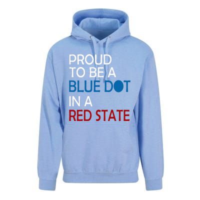 Proud To Be A Blue Dot In A Red State Vote Kamala Unisex Surf Hoodie