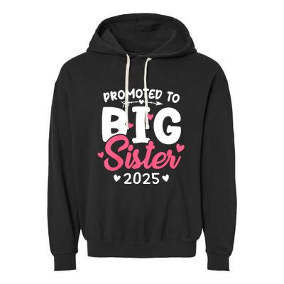 Promoted To Big Sister 2025 Im Going To Be A Big Sister 2025 Garment-Dyed Fleece Hoodie