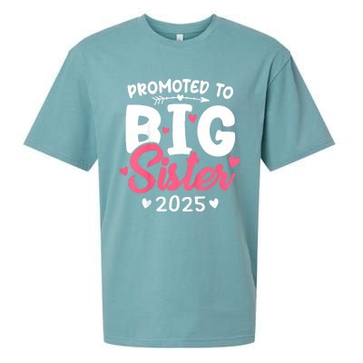 Promoted To Big Sister 2025 Im Going To Be A Big Sister 2025 Sueded Cloud Jersey T-Shirt