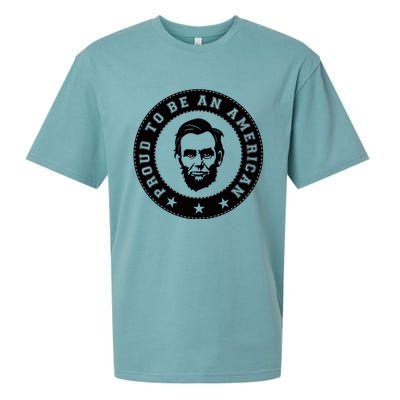 Proud To Be An American Abraham Lincoln Inspirational Quote Abe Lincoln Quote Sueded Cloud Jersey T-Shirt