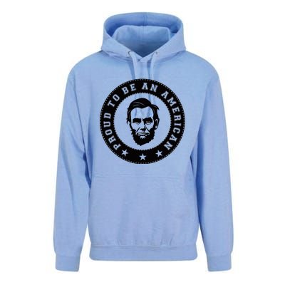 Proud To Be An American Abraham Lincoln Inspirational Quote Abe Lincoln Quote Unisex Surf Hoodie