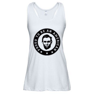 Proud To Be An American Abraham Lincoln Inspirational Quote Abe Lincoln Quote Ladies Essential Flowy Tank