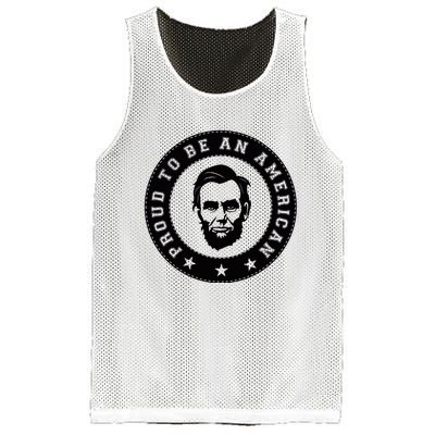 Proud To Be An American Abraham Lincoln Inspirational Quote Abe Lincoln Quote Mesh Reversible Basketball Jersey Tank