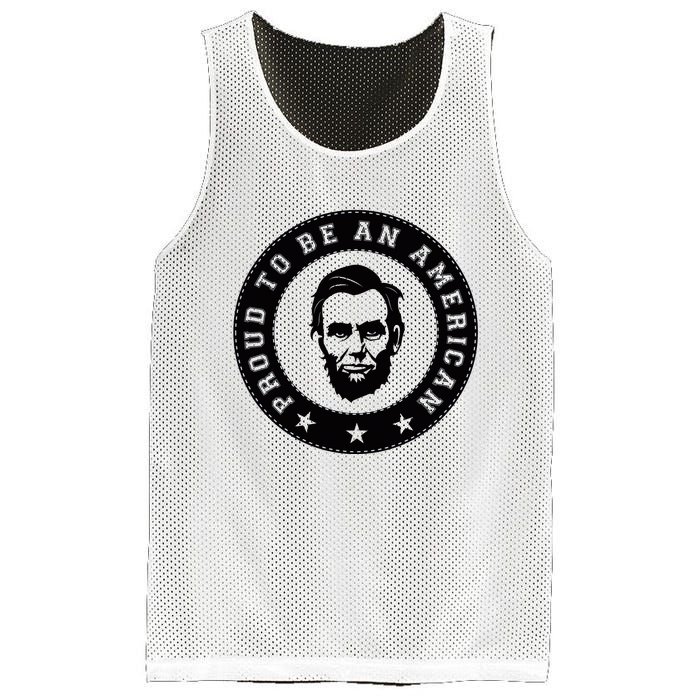 Proud To Be An American Abraham Lincoln Inspirational Quote Abe Lincoln Quote Mesh Reversible Basketball Jersey Tank