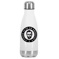 Proud To Be An American Abraham Lincoln Inspirational Quote Abe Lincoln Quote Stainless Steel Insulated Water Bottle