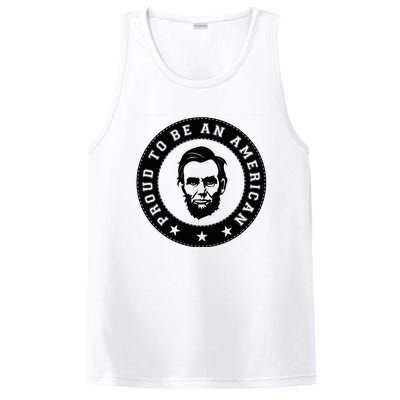 Proud To Be An American Abraham Lincoln Inspirational Quote Abe Lincoln Quote PosiCharge Competitor Tank