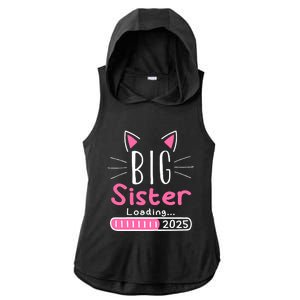 Promoted To Big Sister 2025 Im Going To Be A Big Sister 2025 Ladies PosiCharge Tri-Blend Wicking Draft Hoodie Tank