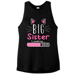 Promoted To Big Sister 2025 Im Going To Be A Big Sister 2025 Ladies PosiCharge Tri-Blend Wicking Tank