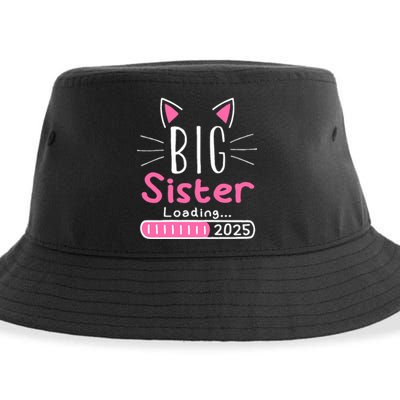 Promoted To Big Sister 2025 Im Going To Be A Big Sister 2025 Sustainable Bucket Hat