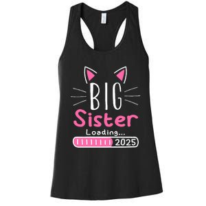 Promoted To Big Sister 2025 Im Going To Be A Big Sister 2025 Women's Racerback Tank