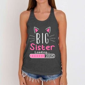 Promoted To Big Sister 2025 Im Going To Be A Big Sister 2025 Women's Knotted Racerback Tank