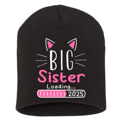 Promoted To Big Sister 2025 Im Going To Be A Big Sister 2025 Short Acrylic Beanie