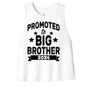 Promoted To Big Brother 2024 Women's Racerback Cropped Tank