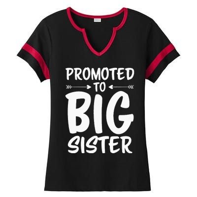 Promoted To Big Sister Big Sister Ladies Halftime Notch Neck Tee